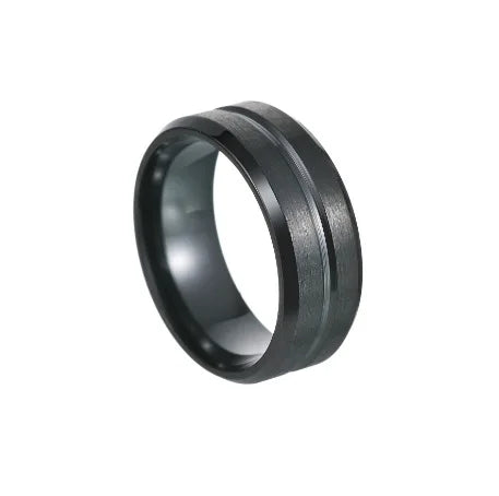 Brown Bliss Modern Elegance Stainless Steel Ring™