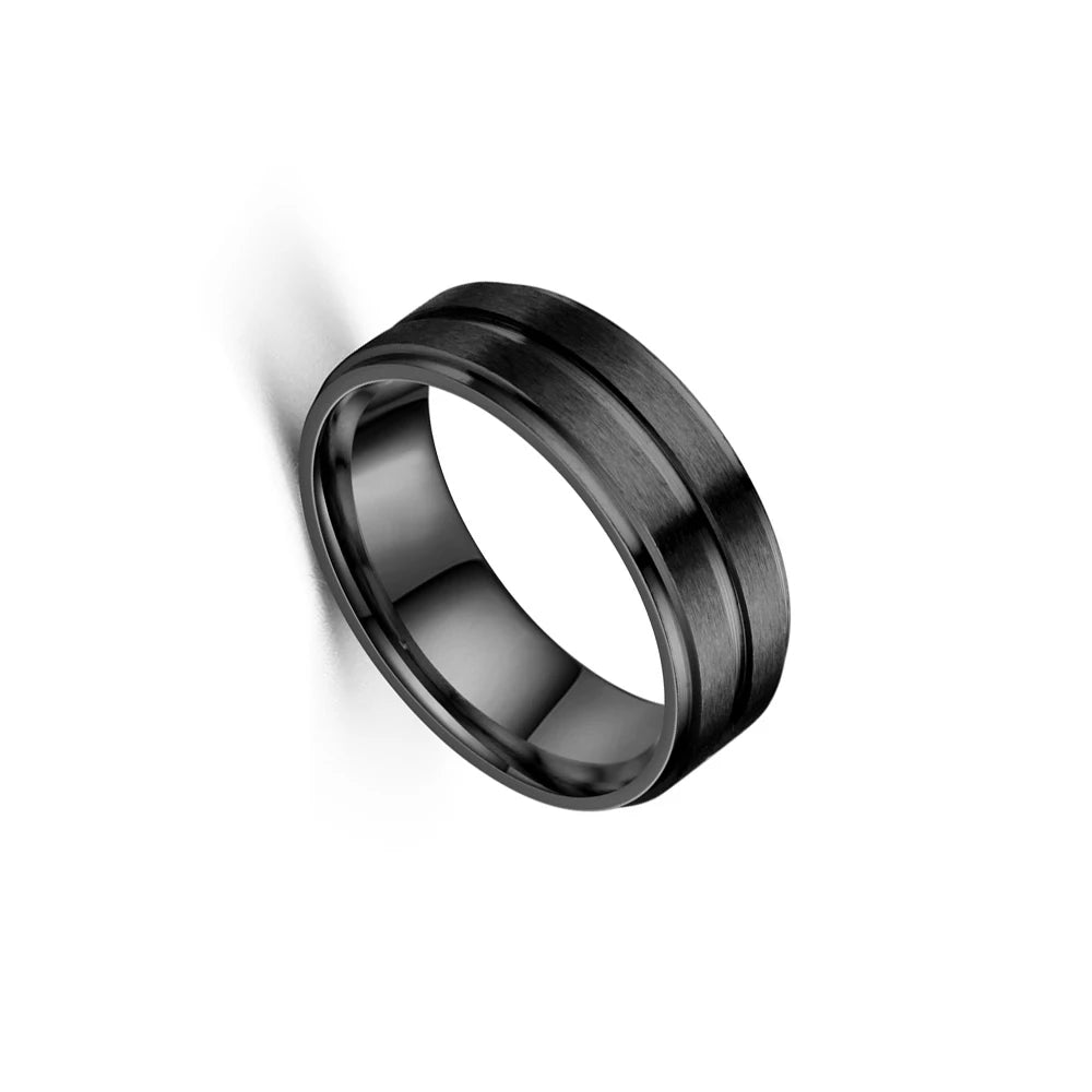 Brown Bliss Modern Elegance Stainless Steel Ring™