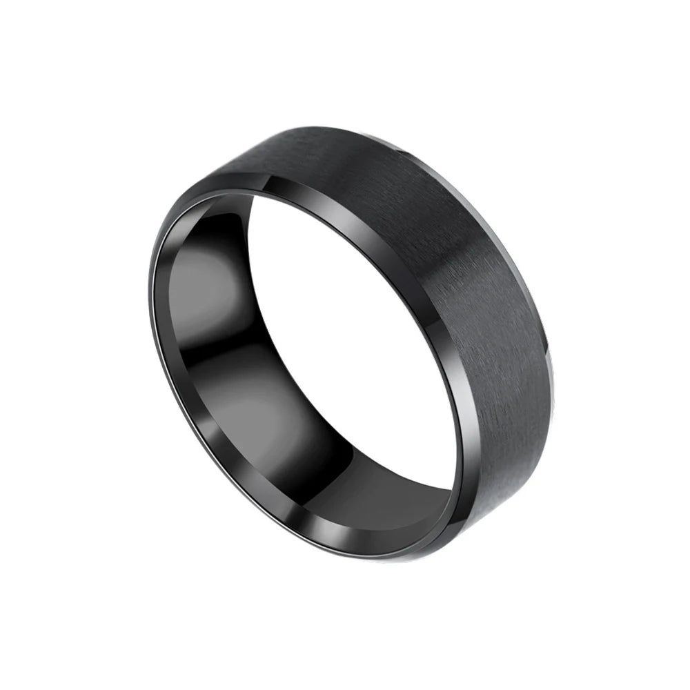 Brown Bliss Modern Elegance Stainless Steel Ring™