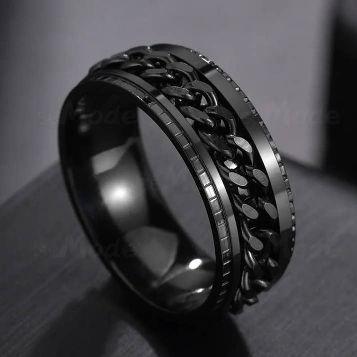 Brown Bliss Rotatable Punk Stainless Steel Ring™