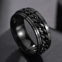 Brown Bliss Rotatable Punk Stainless Steel Ring™