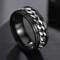 Brown Bliss Rotatable Punk Stainless Steel Ring™