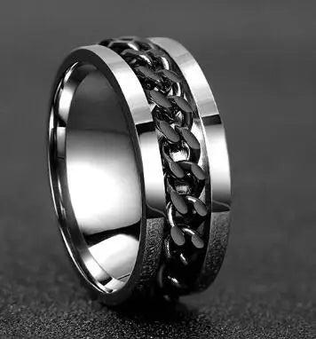 Brown Bliss Rotatable Punk Stainless Steel Ring™
