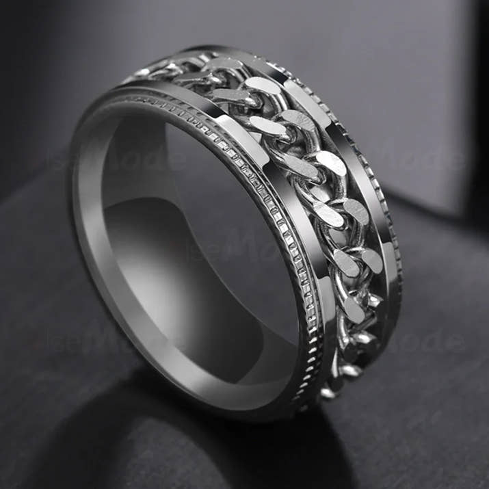 Brown Bliss Rotatable Punk Stainless Steel Ring™