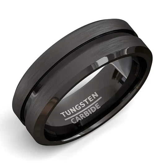 Brown Bliss Modern Elegance Stainless Steel Ring™