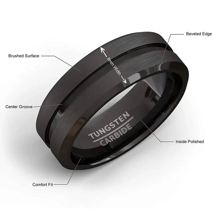 Brown Bliss Modern Elegance Stainless Steel Ring™