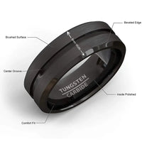 Brown Bliss Modern Elegance Stainless Steel Ring™
