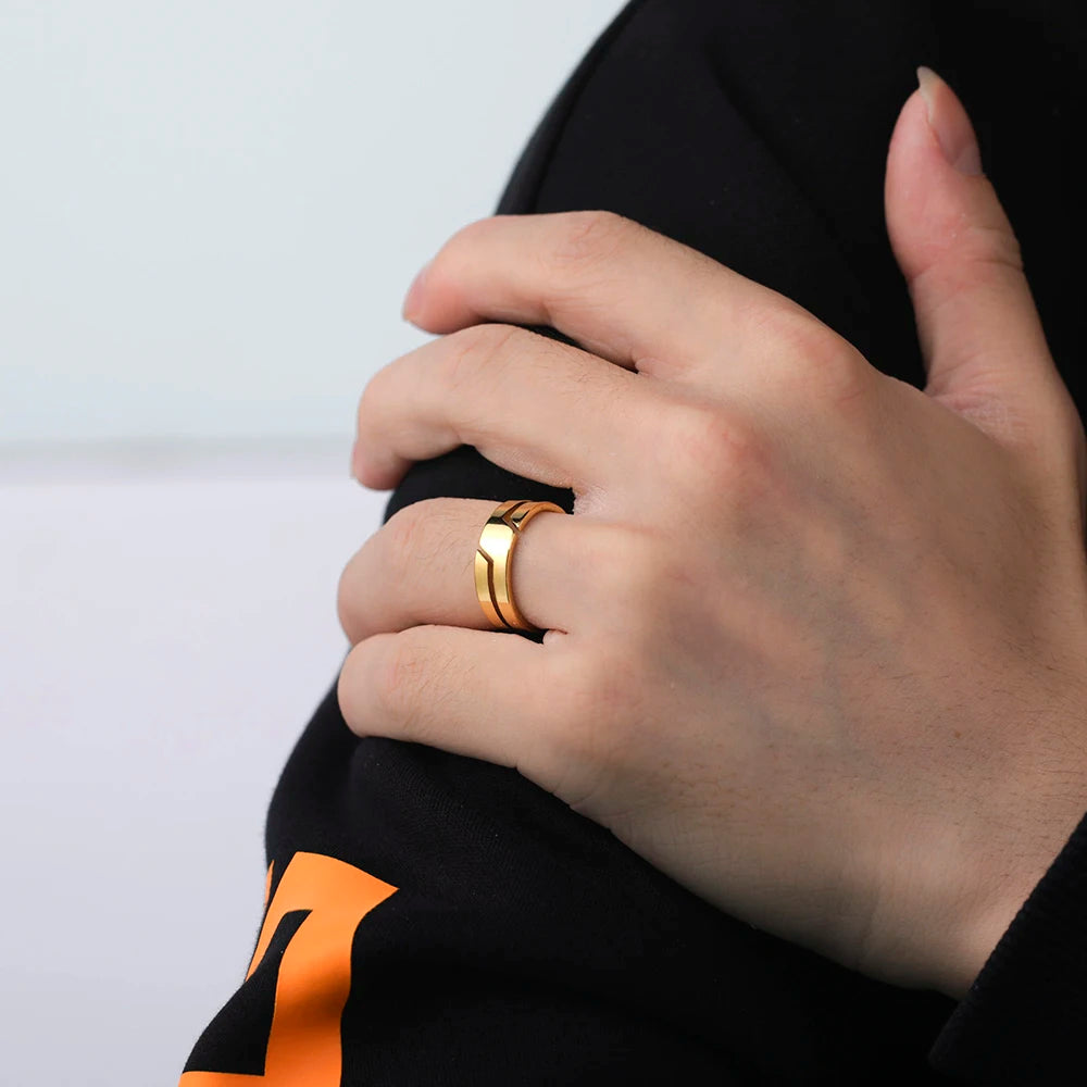 Brown Bliss Minimalist Couple Ring™