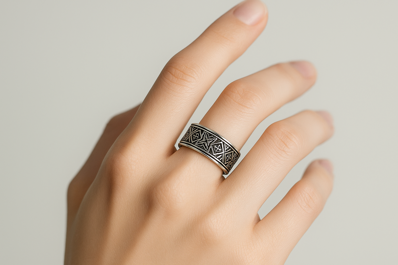 High-quality ring photograph